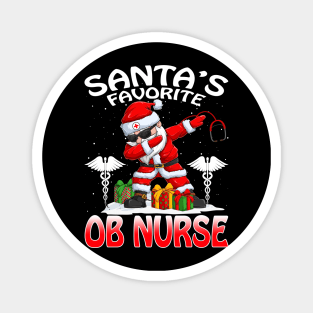 Santas Favorite Obstetrical Nurse Christmas T Shir Magnet